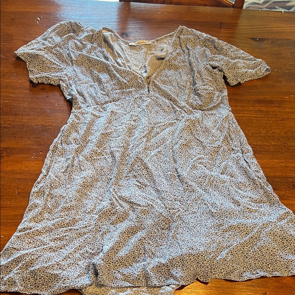 Women's Abercrombie & fitch Gray Patterned dress